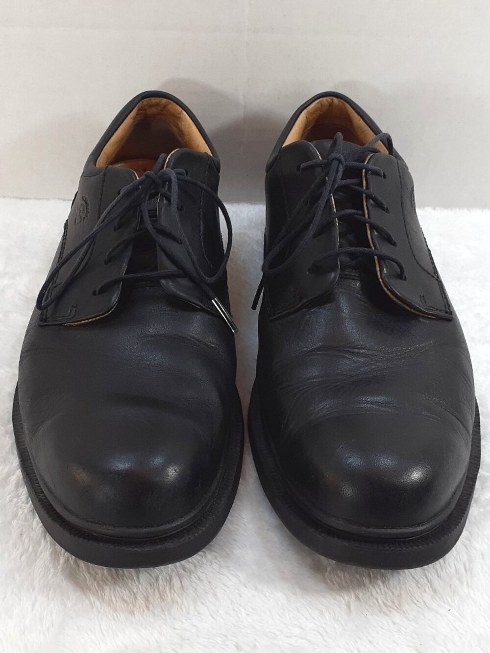 Timberland Leather Oxford Shoes Men 8.5M Black 90082 Waterproof Lace Up